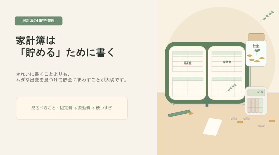 お金の使いすぎを見つける家計簿の書き方